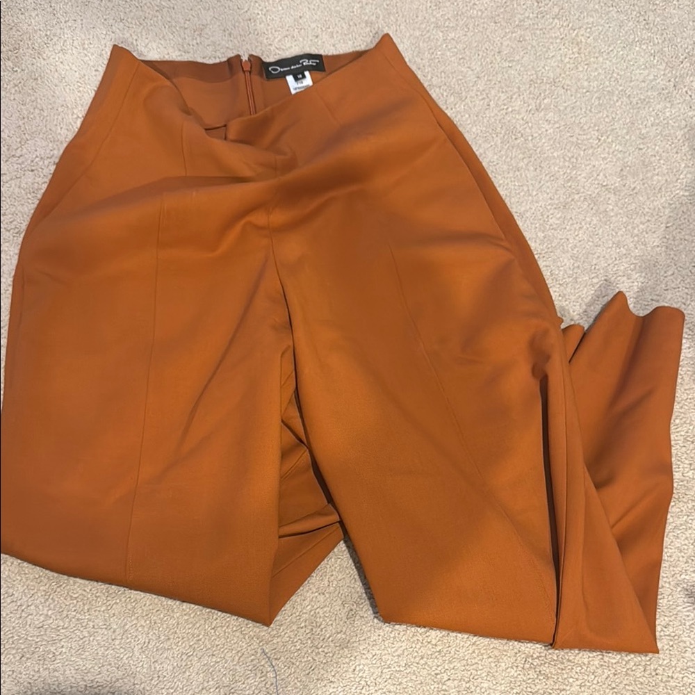 Chic Orange Women's Pants
